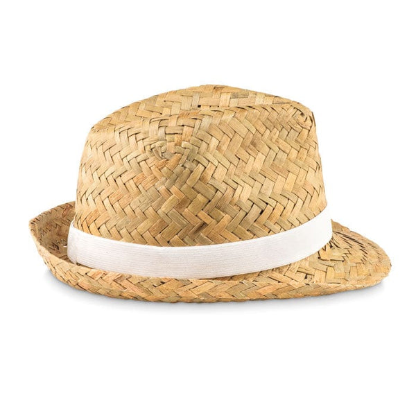Cappello in paglia naturale - personalizzabile con logo