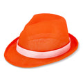 Cappello in poliestere con banda Arancione - personalizzabile con logo