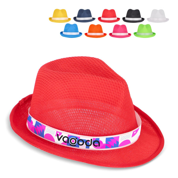 Cappello in poliestere con banda - personalizzabile con logo