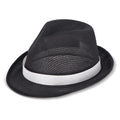 Cappello in poliestere con banda Nero - personalizzabile con logo