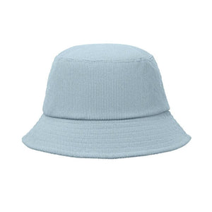 Cappello in velluto a coste blu - personalizzabile con logo