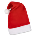 Cappello natalizio in flanella Rosso - personalizzabile con logo