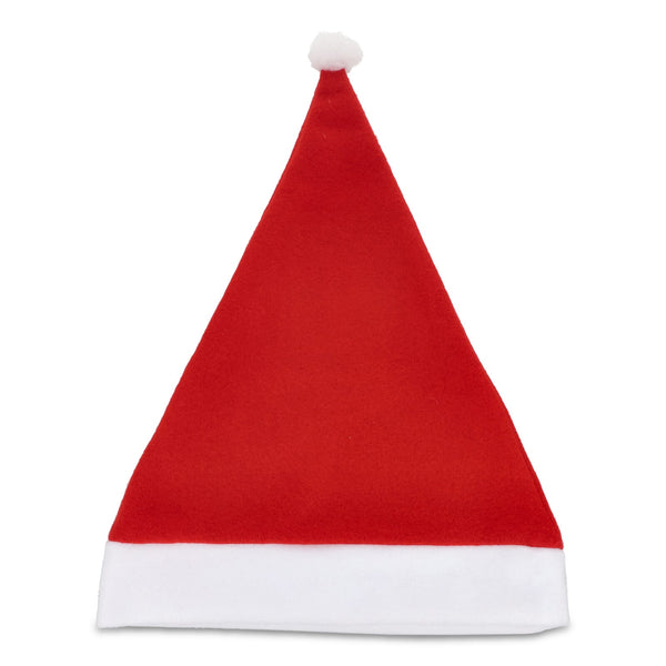 Cappello natalizio in flanella Rosso - personalizzabile con logo