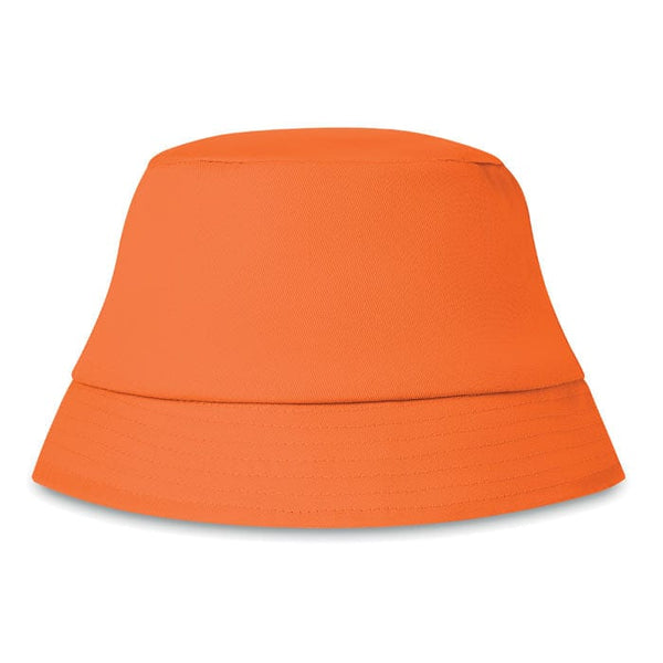 Cappello pescatore 160 gr/m² Arancio - personalizzabile con logo