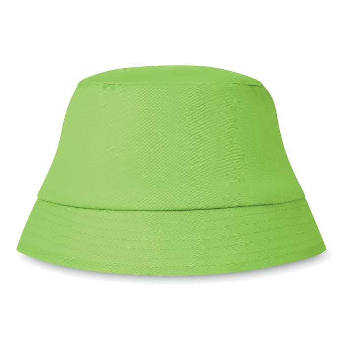 Cappello pescatore 160 gr/m² verde calce - personalizzabile con logo