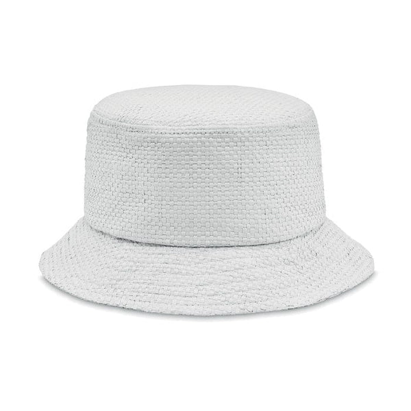 Cappello pescatore in carta Bianco - personalizzabile con logo