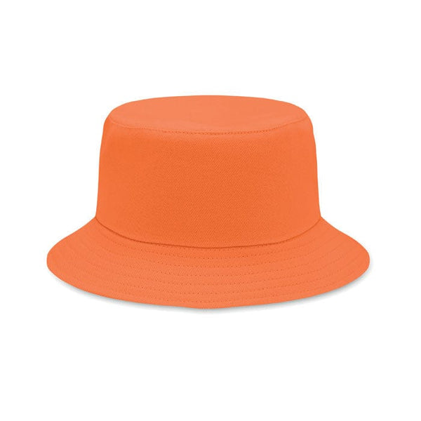 Cappello pescatore in cotone Arancio - personalizzabile con logo