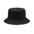 Cappello pescatore in cotone Nero - personalizzabile con logo