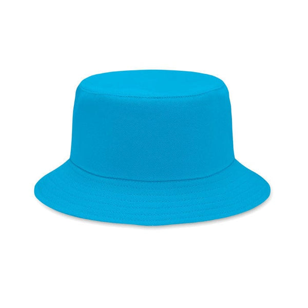 Cappello pescatore in cotone Turchese - personalizzabile con logo
