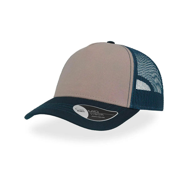 Cappello Rapper Canvas grey-navy-navy - personalizzabile con logo