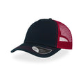 Cappello Rapper Canvas navy-bordeaux - personalizzabile con logo