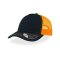 Cappello Rapper Canvas navy-yellow - personalizzabile con logo