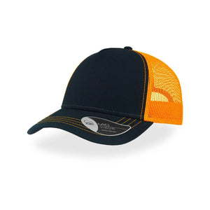 Cappello Rapper Canvas navy-yellow - personalizzabile con logo