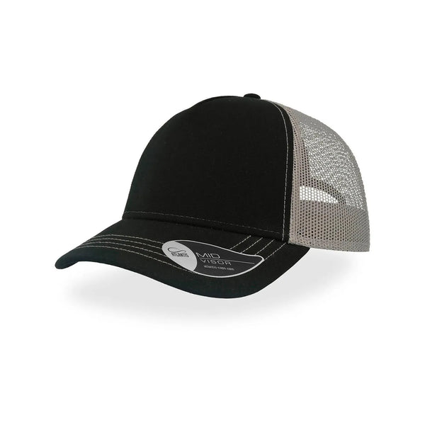 Cappello Rapper Canvas nero - personalizzabile con logo