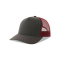 Cappello Rapper Canvas-S dark grey-burgundy - personalizzabile con logo