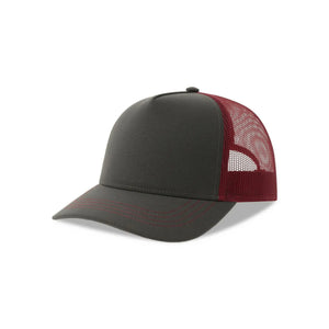 Cappello Rapper Canvas-S dark grey-burgundy - personalizzabile con logo