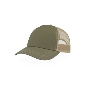 Cappello Rapper Canvas-S verde - personalizzabile con logo