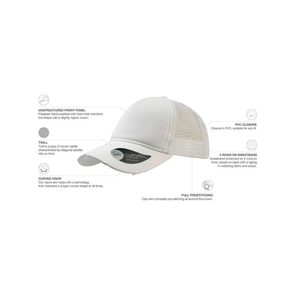 Cappello Rapper Destoyed - personalizzabile con logo