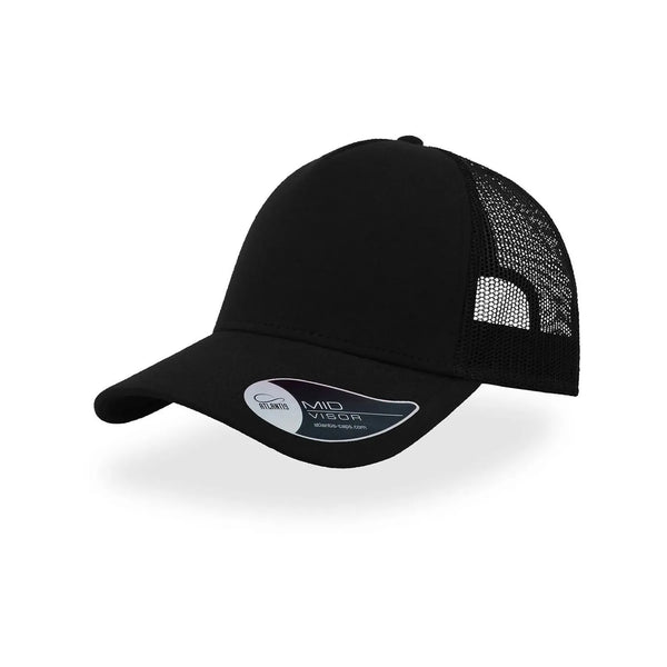 Cappello Rapper Jersey nero - personalizzabile con logo
