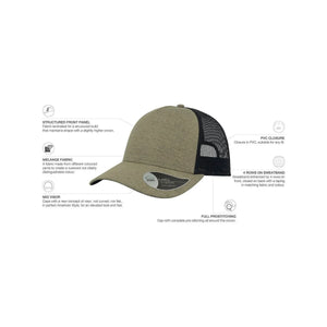 Cappello Rapper Melange - personalizzabile con logo