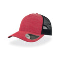 Cappello Rapper Melange rosso - personalizzabile con logo