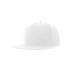 Cappello Snap Five-S bianco - personalizzabile con logo