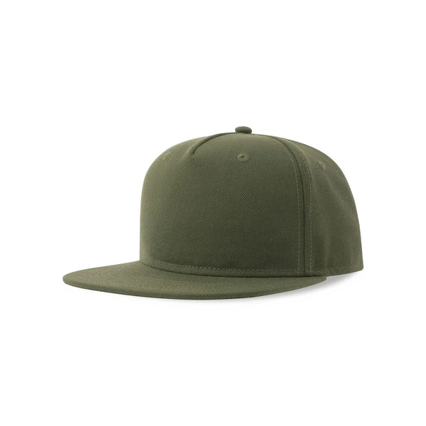 Cappello Snap Five-S verde - personalizzabile con logo