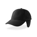 Cappello Snow Flap Stopper-S nero - personalizzabile con logo