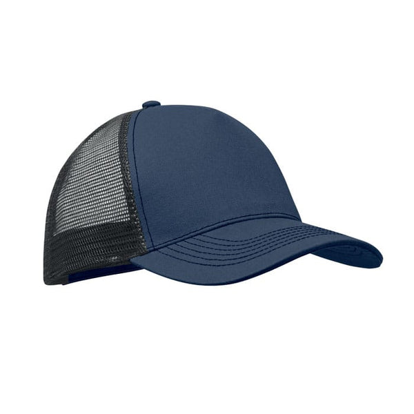Cappello trucker a 5 pannelli blu navy - personalizzabile con logo
