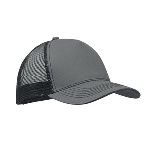 Cappello trucker a 5 pannelli grigio - personalizzabile con logo