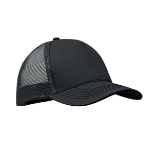 Cappello trucker a 5 pannelli Nero - personalizzabile con logo