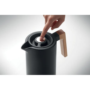 Caraffa a doppio strato 1L Nero - personalizzabile con logo