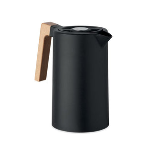 Caraffa a doppio strato 1L Nero - personalizzabile con logo