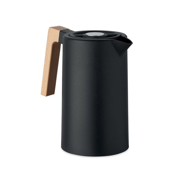 Caraffa a doppio strato 1L Nero - personalizzabile con logo