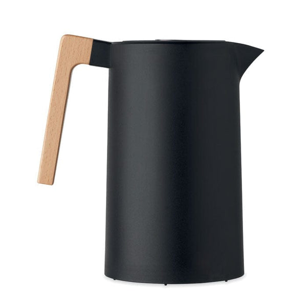 Caraffa a doppio strato 1L Nero - personalizzabile con logo