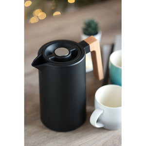 Caraffa a doppio strato 1L Nero - personalizzabile con logo