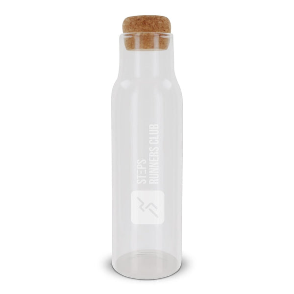 Caraffa con tappo 1L Trasparente - personalizzabile con logo