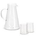 Caraffa InSideOut Elin con 2 bicchieri Trasparente - personalizzabile con logo