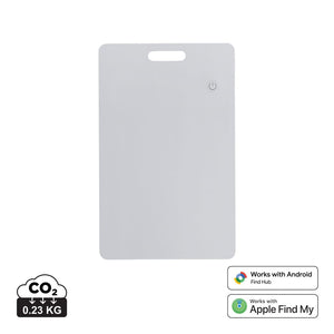 Card ultrasottile ricaricabile Findit Dual rPlastic RCS bianco - personalizzabile con logo