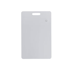 Card ultrasottile ricaricabile Findit Dual rPlastic RCS bianco - personalizzabile con logo