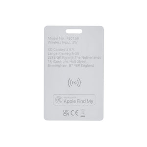 Card  ultrasottile ricaricabile Findit in rABS RCS bianco - personalizzabile con logo