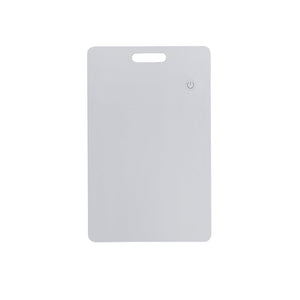 Card  ultrasottile ricaricabile Findit in rABS RCS bianco - personalizzabile con logo