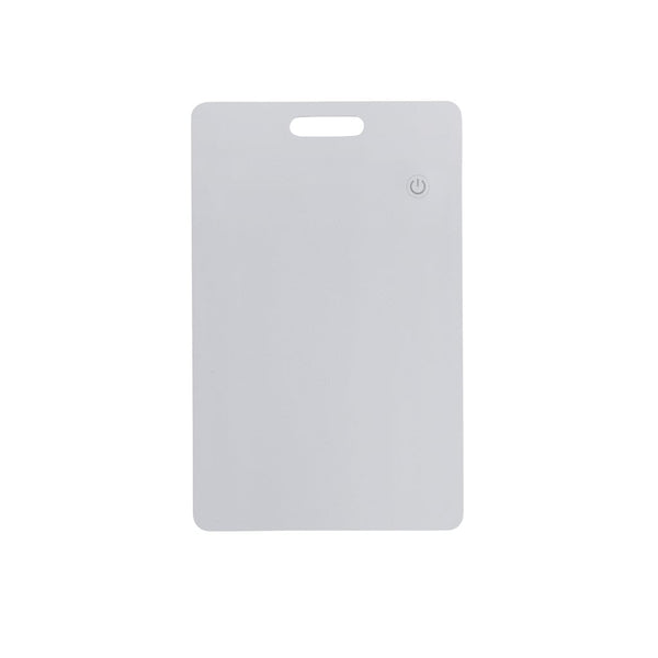 Card  ultrasottile ricaricabile Findit in rABS RCS bianco - personalizzabile con logo