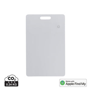 Card  ultrasottile ricaricabile Findit in rABS RCS bianco - personalizzabile con logo