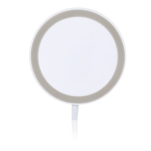 Carica batterie  magnetico wireless 15W Bianco - personalizzabile con logo
