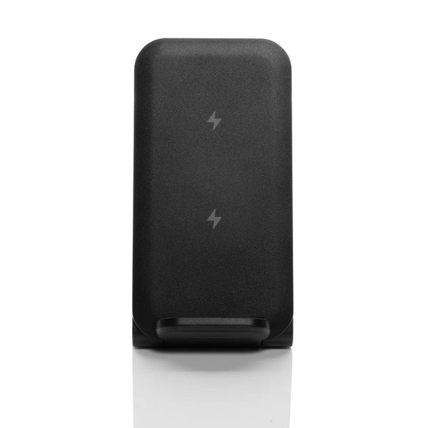 Caricabatterie 15W Powerpal 3 in 1 in rABS RCS nero - personalizzabile con logo