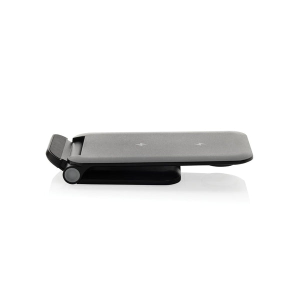 Caricabatterie 15W Powerpal 3 in 1 in rABS RCS nero - personalizzabile con logo