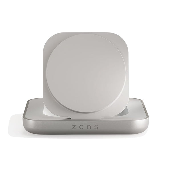 Caricabatterie magnetico da comodino Zens bianco - personalizzabile con logo