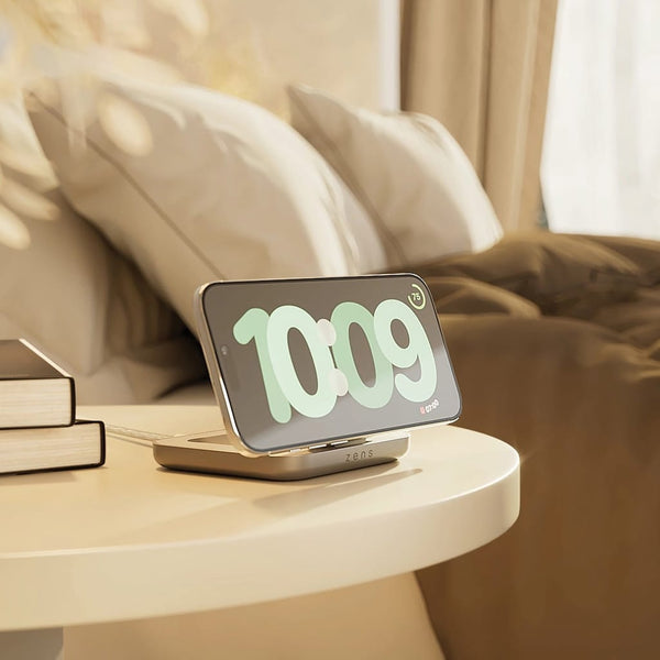 Caricabatterie magnetico da comodino Zens - personalizzabile con logo