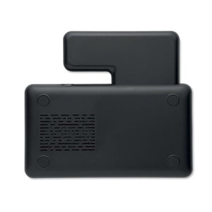 Caricabatterie pieghevole 3 in 1 d Nero - personalizzabile con logo